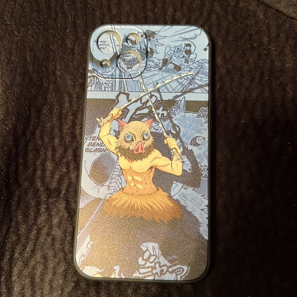 ⭐️ iPhone 13 jelly case screen protector Anime man boar: Inusuke of Demon Slayer